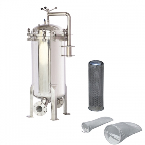 Customized ex-factory price stainless steel bag filter housing for water treatment system